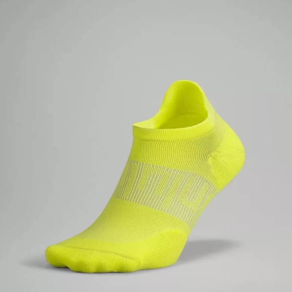 Lululemon Men's Power Stride Tab Socks - highlighter yellow - Picture 1 of 5